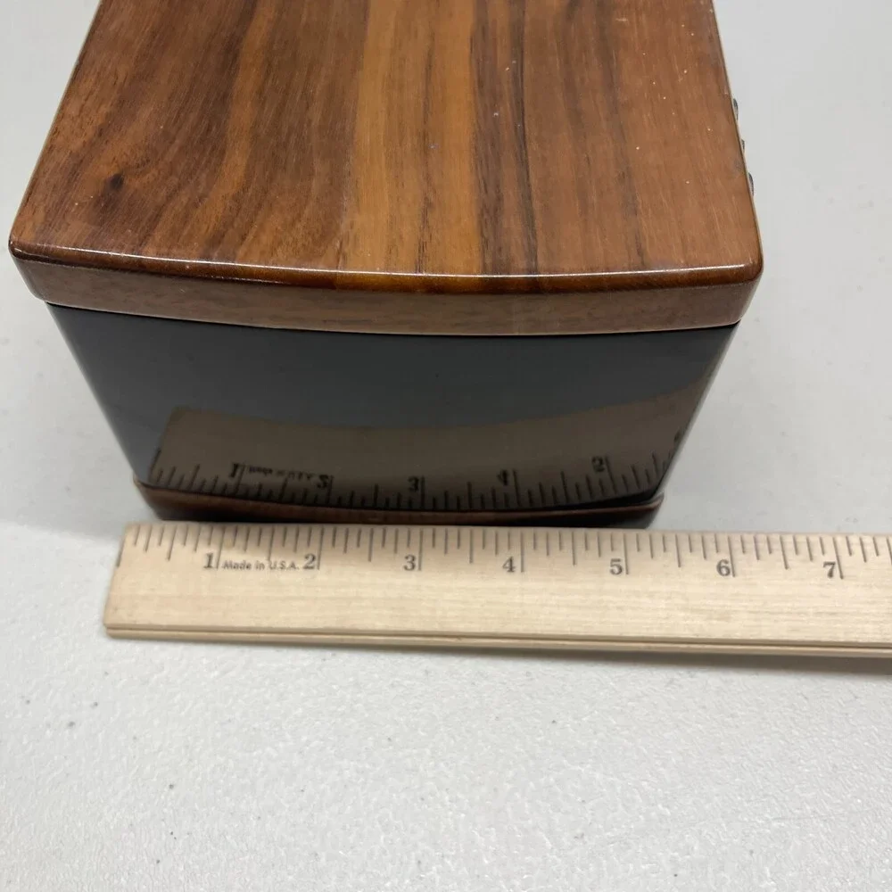 2018 Lincoln Continental Center Console Box Brown Wood Grain Black